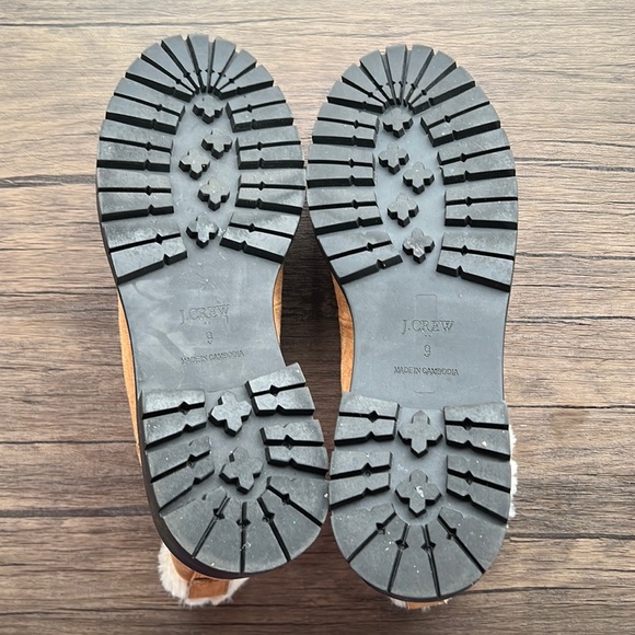 Worn Once! J. Crew Factory Faux-Fur Winter Hiking Boots! - Picture 8 of 11